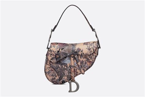 beige dior jardin d'hiver|Saddle Bag Beige Multicolor Dior Jardin d'Hiver Sculpted and .